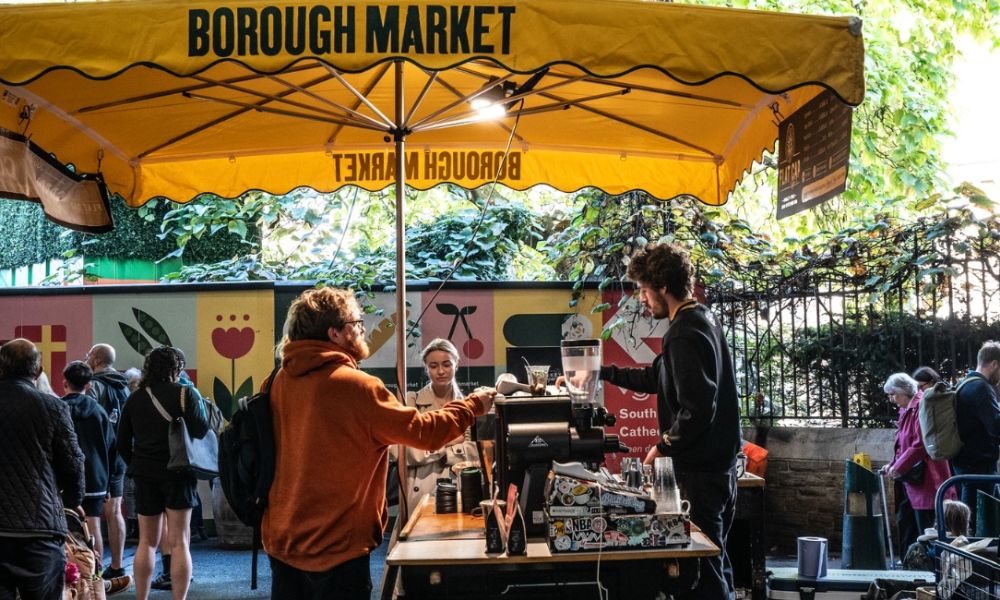This is an image of a food stall at Borough Market.