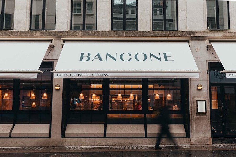 Picture of the exterior of Bancone Golden Square, a gluten free friendly restaurant,.