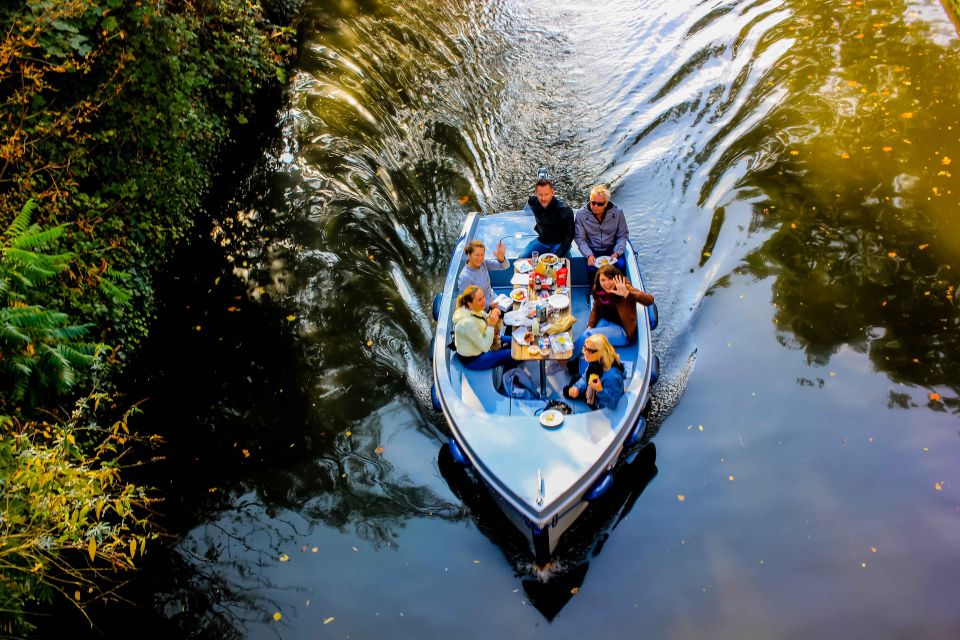 Ride along the Regents canal in a GoBoat with your friends