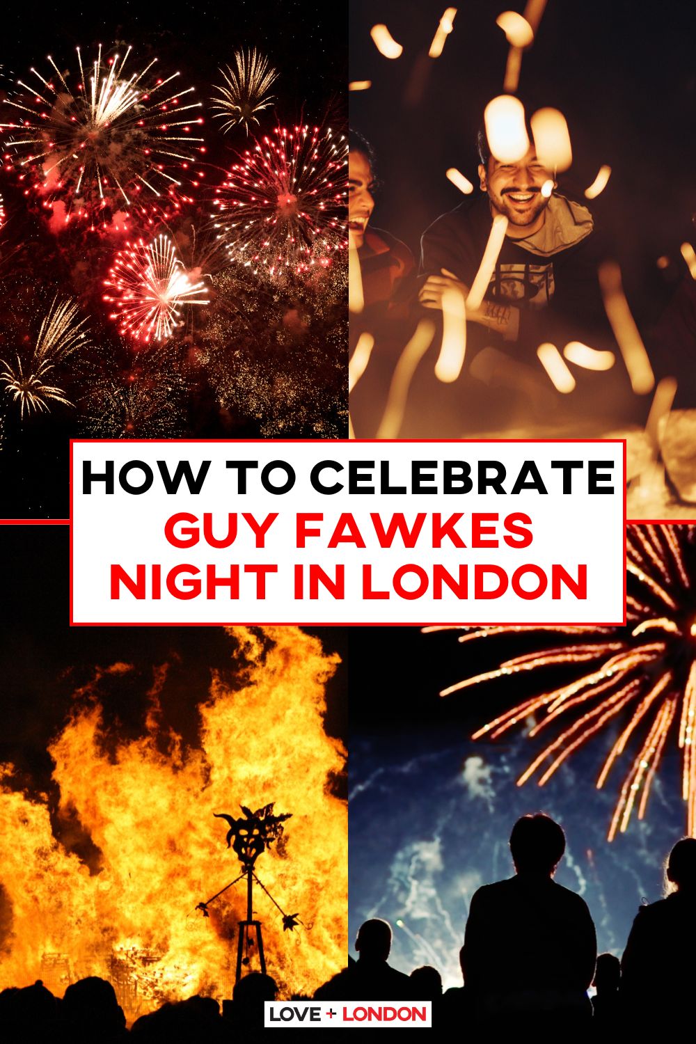 This is a Pinterest pin detailing How to Celebrate Guy Fawkes In London.