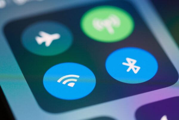 This is an image of a person's phone with the WiFi symbol on it.