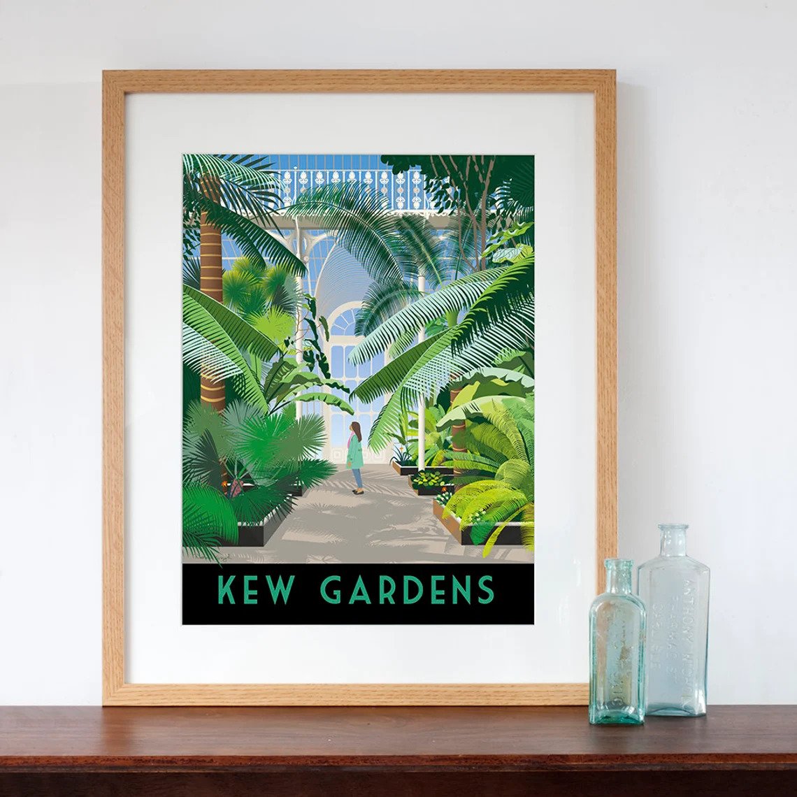 Print of the Kew Gardens, which is a beloved local spot. 