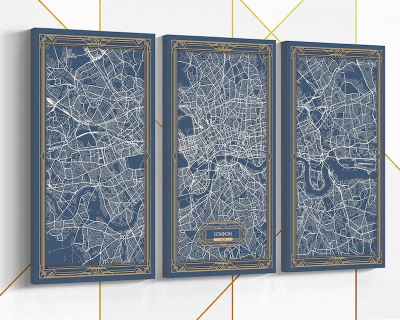 LONDON England UK Canvas Map Print Art Decoration to offer to London lovers