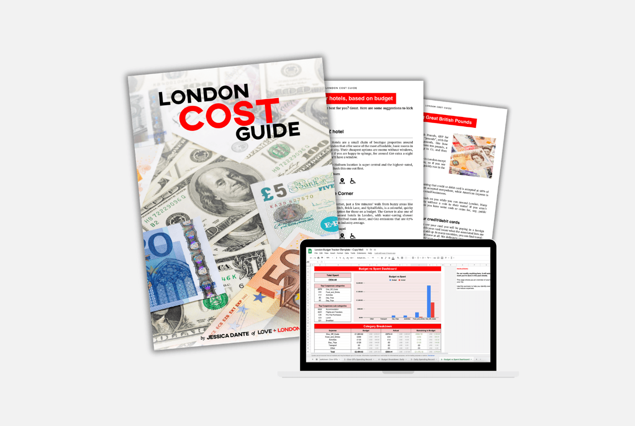 This is an image of our London Spending Guide.