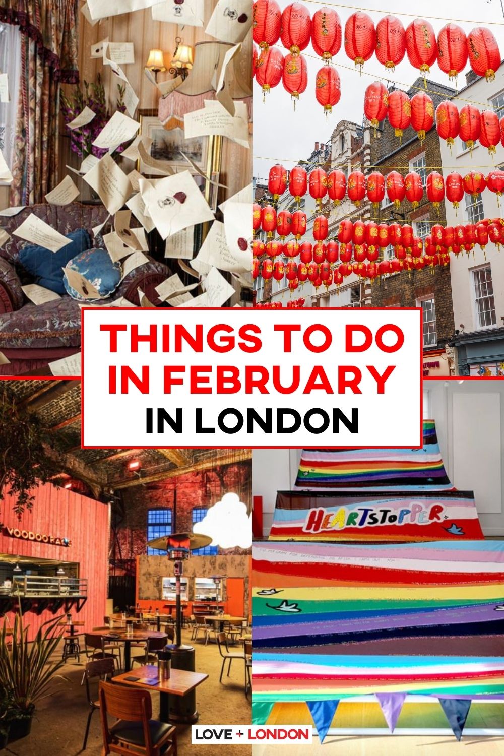 This is a Pinterest pin detailing Things To Do In February in London