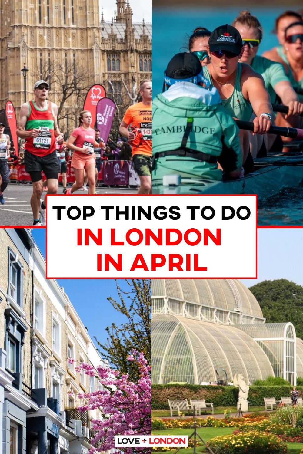 This is a Pinterest pin detailing Top Things To Do In London In April.