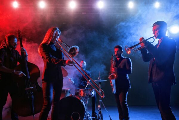 This is an image of a jazz band on stage.