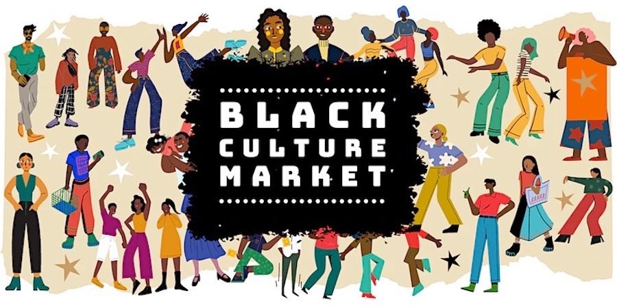 Poster for the Black Culture Market taking place in Brixton in October