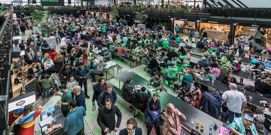How to celebrate St. Patrick’s Day in London - Attend a Shamrock Session at BoxPark