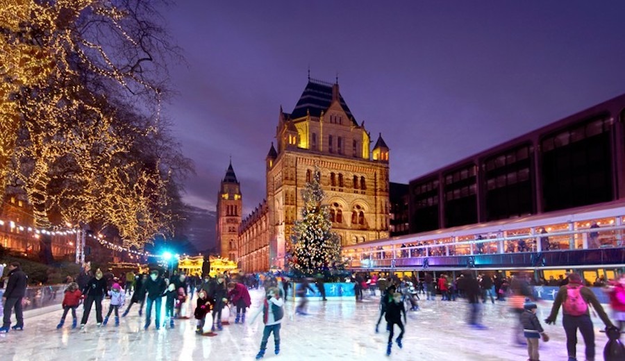 Set against the museum’s impressive Victorian building, the ice rink at the Natural History Museum is one of the most beautiful rinks in London. We even featured it in our London Colouring Book!  Unfortunately, after 16 years, 2021 will be the last season for the rink, as the museum will transform the space into a hub for urban wildlife as part of their national campaign to encourage people to nurture nature right on their doorsteps. 