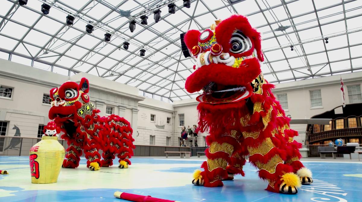 Image of Dragon Dance at Lunar New Year Parade in London