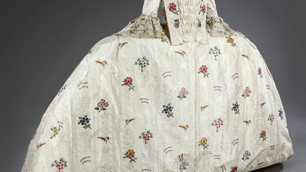 An elegant victorian gown