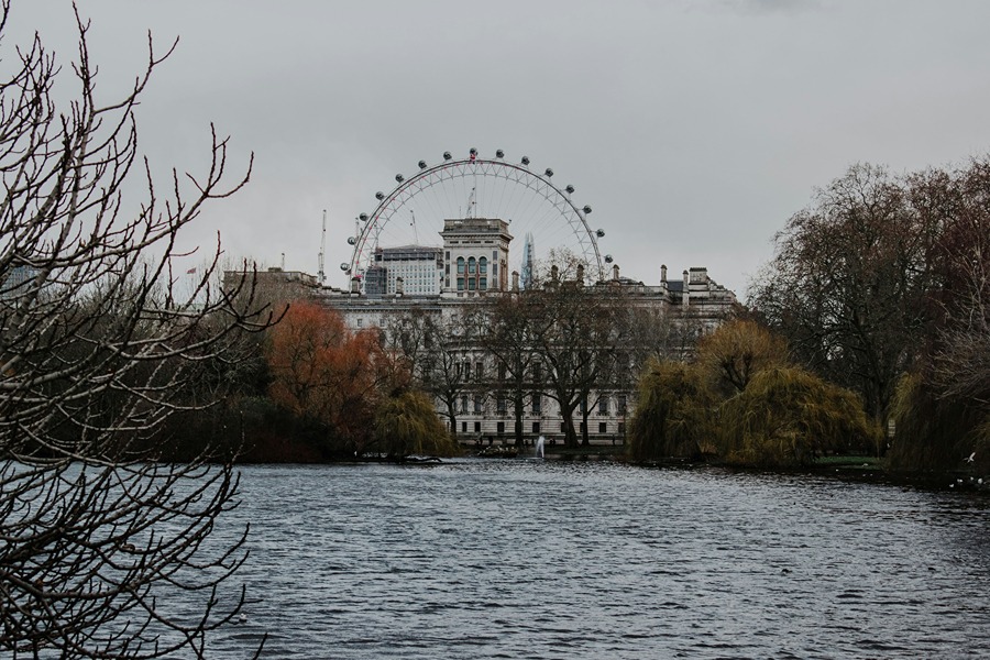 An image of a London park in the middle of Winter.
